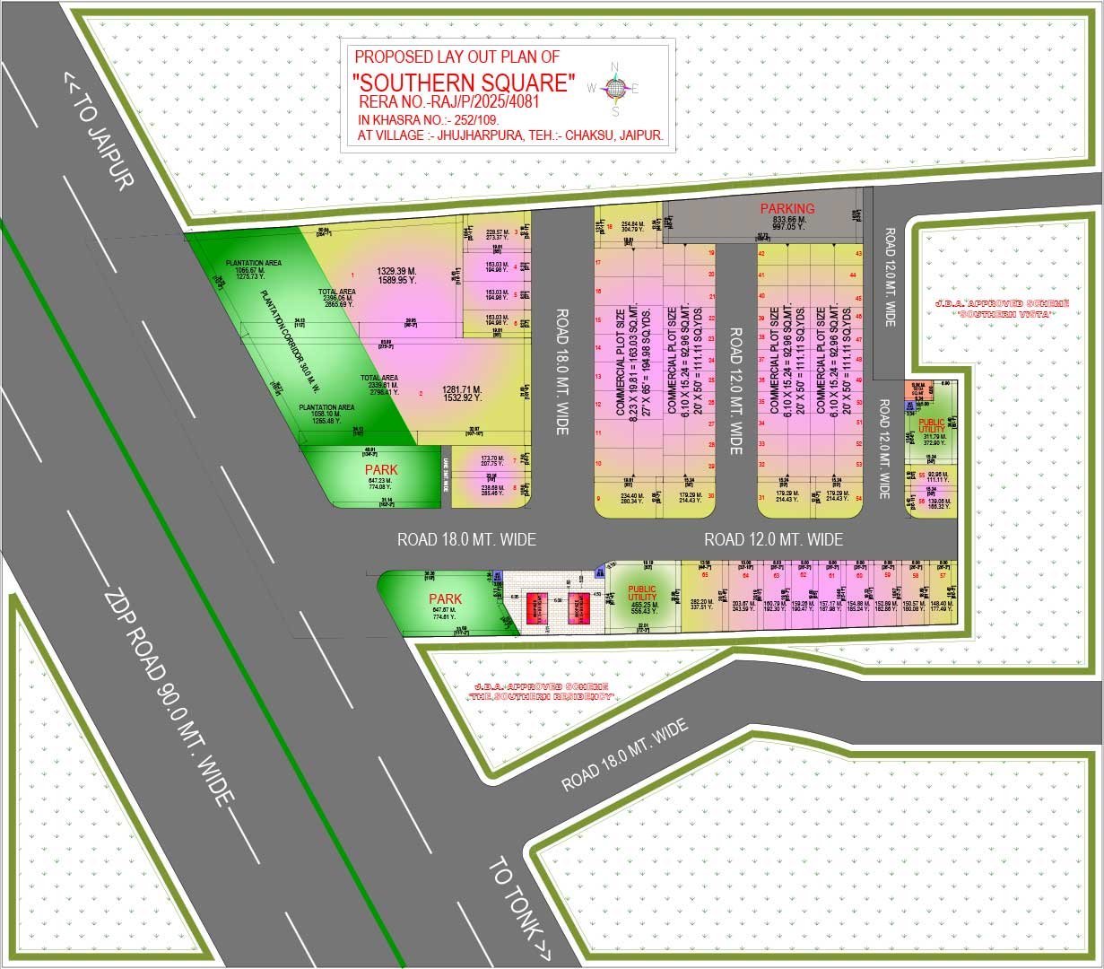 Layout plan of SOUTHERN SQUARE